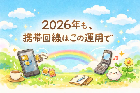 2026年の携帯回線構成 - コストと快適性のバランスが取れた運用に落ち着いた