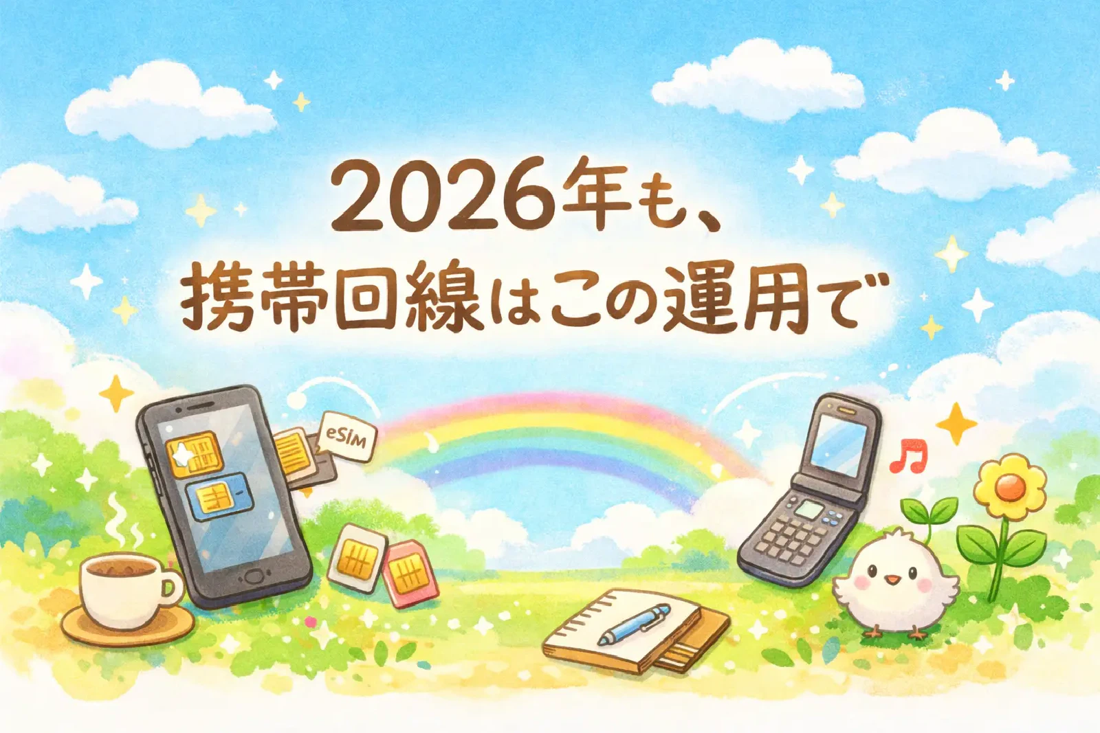 2026年の携帯回線構成 - コストと快適性のバランスが取れた運用に落ち着いた