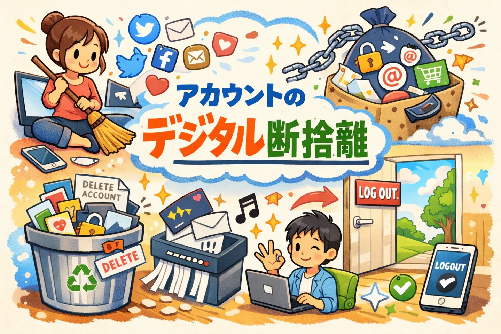 デジタル断捨離を始めてわかった、アカウント削除の現実