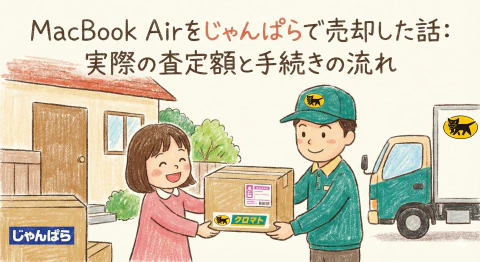 M2 MacBook Airをじゃんぱらで売却した